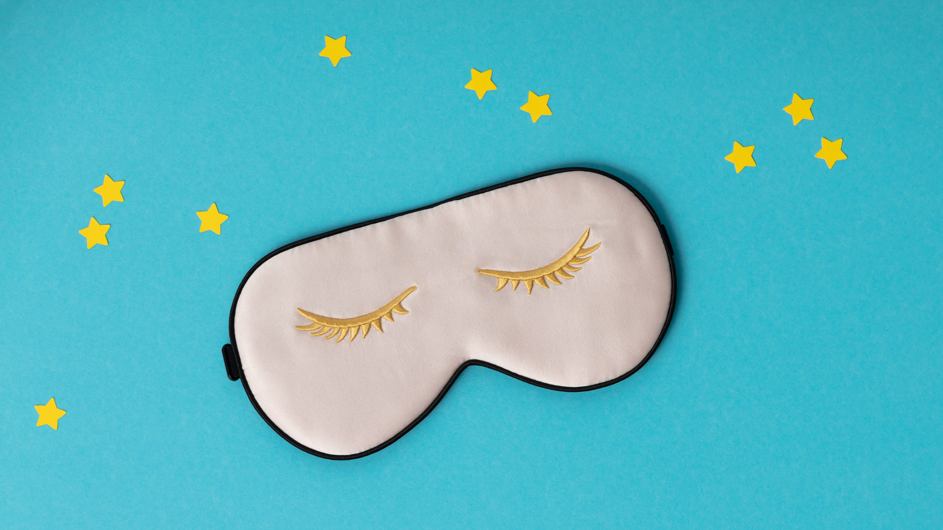 Sleep mask representing how ergonomics impacts sleep and overall wellness.