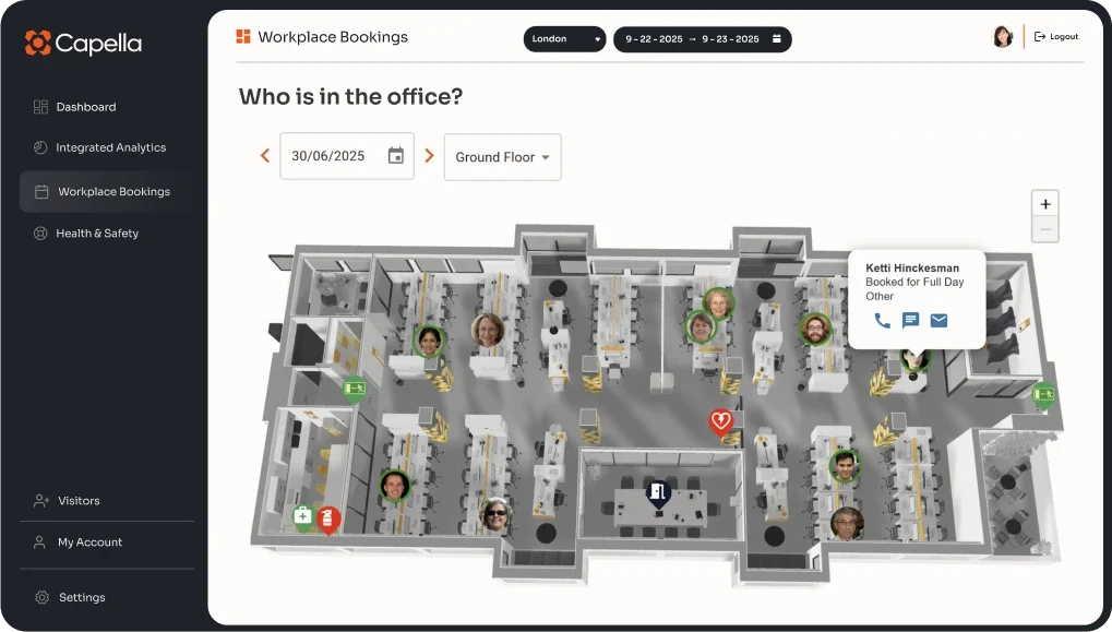 Global Dashboard bookings